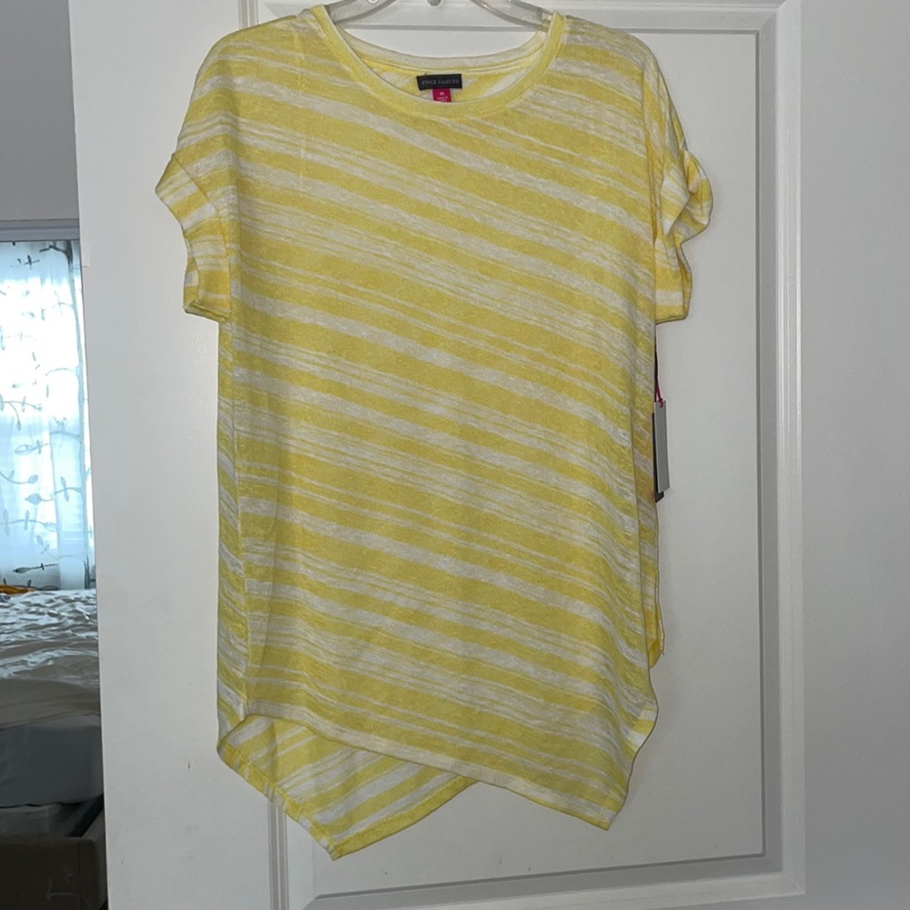 Yellow Vince Camuto NWT striped top